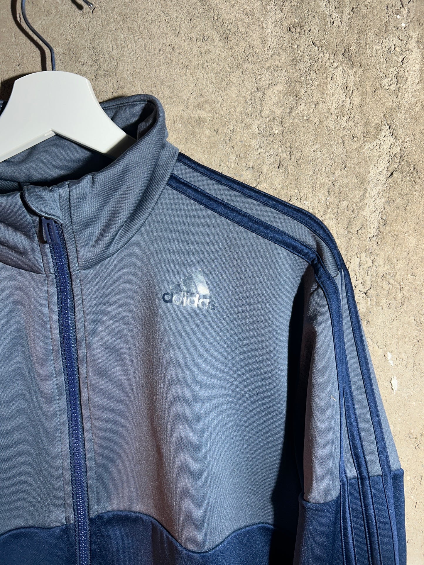 ADIDAS sports jacket grey/blue (M)