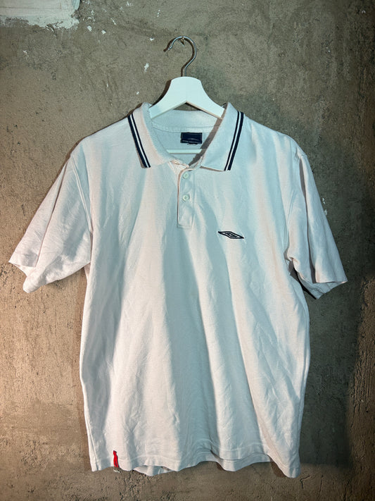 Vintage UMBRO Polo White (L)