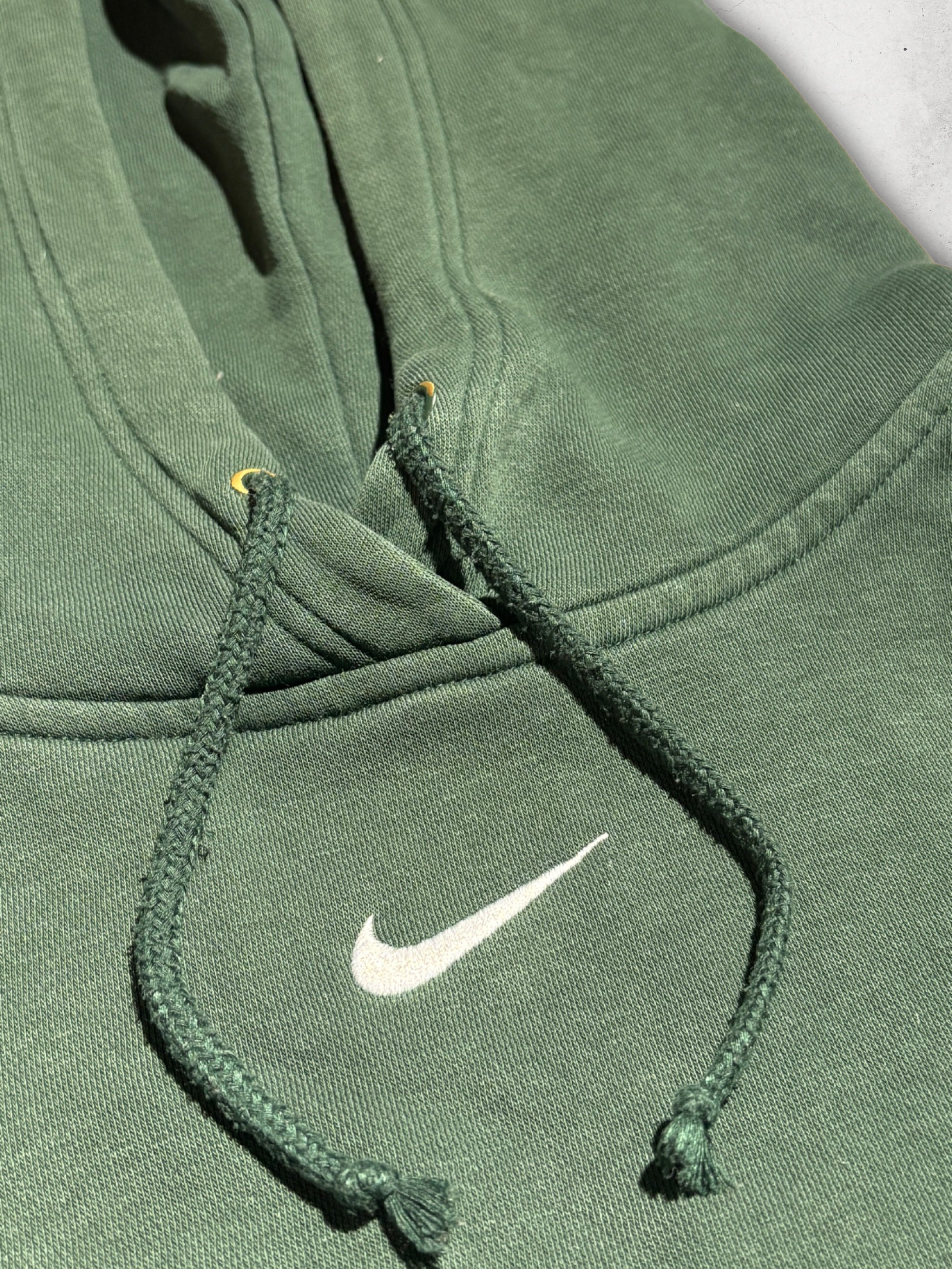 green nike vintage hoodie