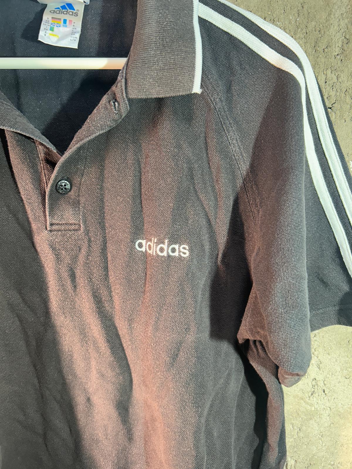 ADIDAS Vintage Polo Black (L)